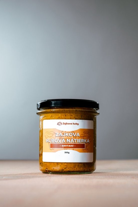 Zajkova hubová nátierka - Shiitake - Hmotnosť: 300 g Zajkova hubová nátierka - Shiitake - Hmotnosť: 300 g